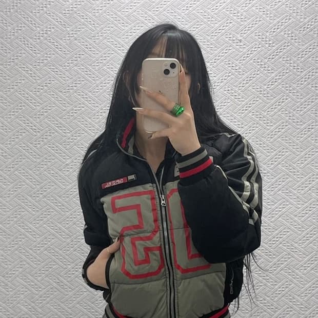 푸부 FUBU 올드스쿨 레트로 유니크 레이싱 패딩 자켓 M C08380