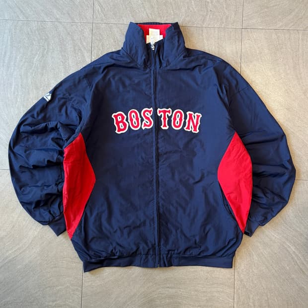 마제스틱 정품 보스턴 네이비 자켓