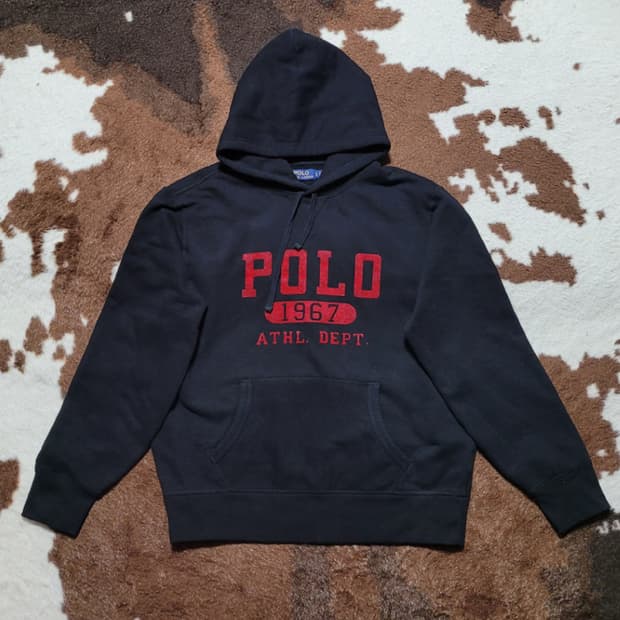 폴로 랄프로렌 남녀공용 블랙 후드티 (M~L)