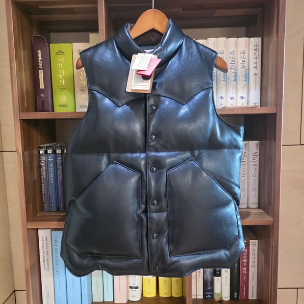 새상품 (L) 리얼시몬스 염소가죽 패딩