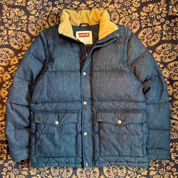 리바이스 데님 덕다운 패딩