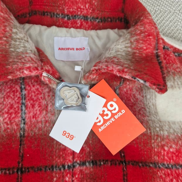 새상품 아카이브볼드 브러쉬드 플란넬 자켓 L