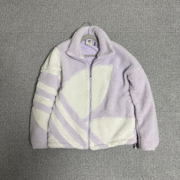 아디다스 털 후리스 연보라 S