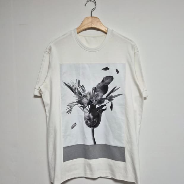 시스템system 빅 프린팅 절개 반팔 티셔츠 95 - T136