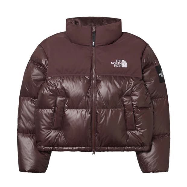 노스페이스 화이트 라벨 눕시 다운 자켓 코코아 브라운