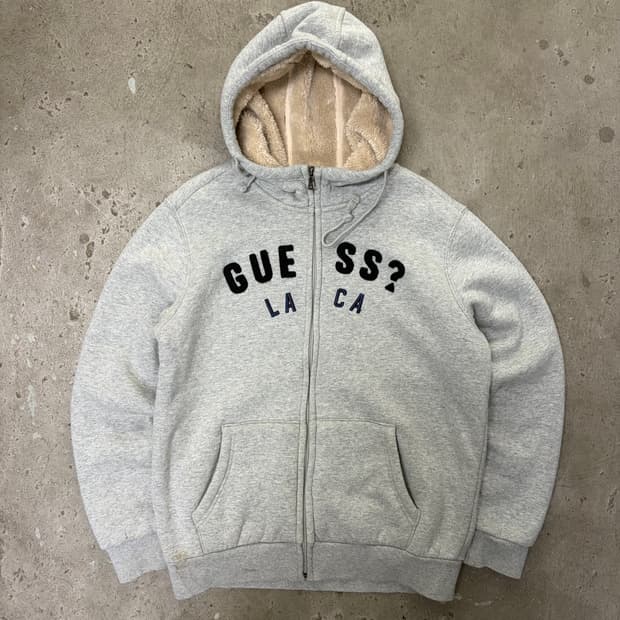 게스 양털 후드집업[1974]