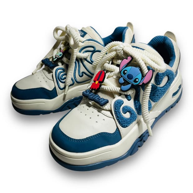 틴믹스 스티치 로고 디즈니 캐주얼 스니커즈