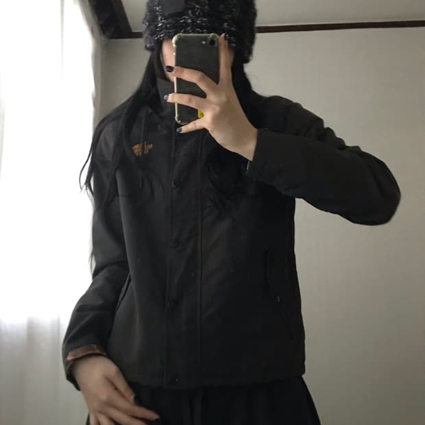 노페 카키브라운 바람막이