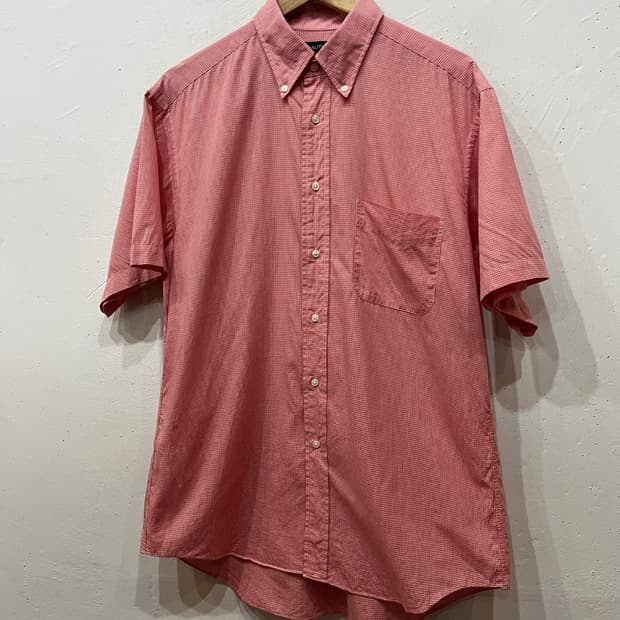 노티카 깅엄체크 반팔 셔츠