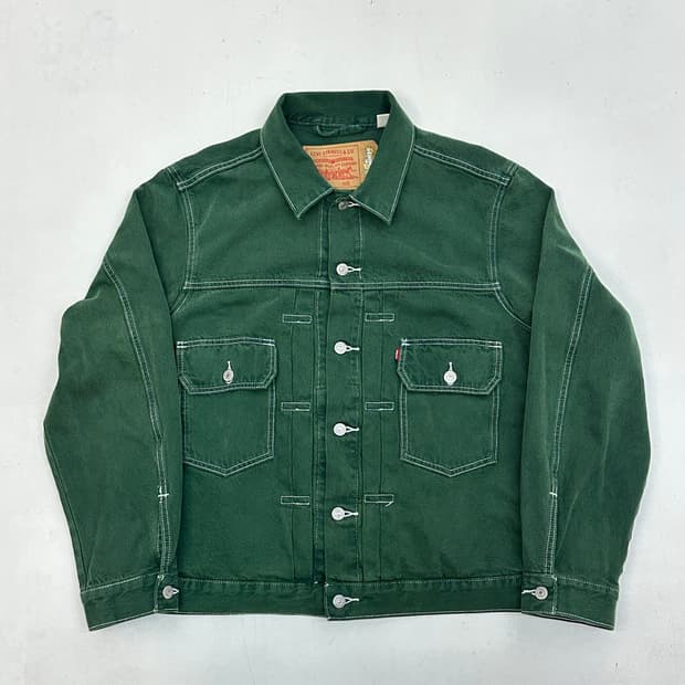 데님티어스 X 리바이스ADG 타입 2 그린 자켓