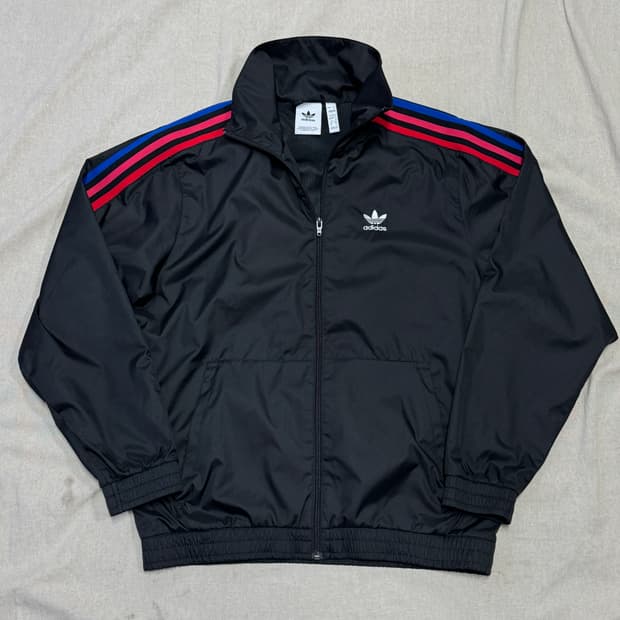 아디다스 멀티컬러 사이드라인 바람막이 S