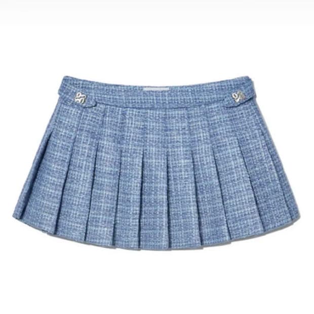 원가14)글로니 트위드 스커트 NELLE TWEED SKIRT(BLUE)