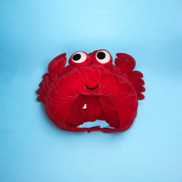 인형 모자 꽃게 오 크랩 인형탈 귀마게 귀도리 모자