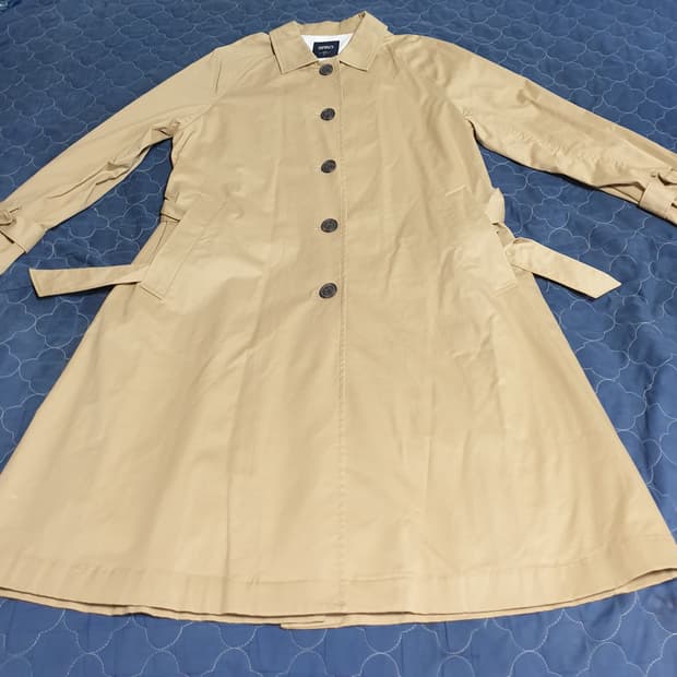 스파오 발마칸 코튼 치노 트렌치코트 베이지 (F)