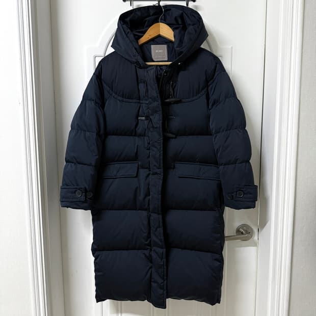 85-155사이즈 여성 BCBG 구스다운 더블 코쿤 롱패딩