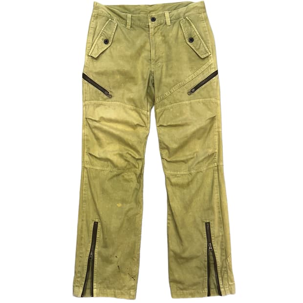 vintage fade green pants