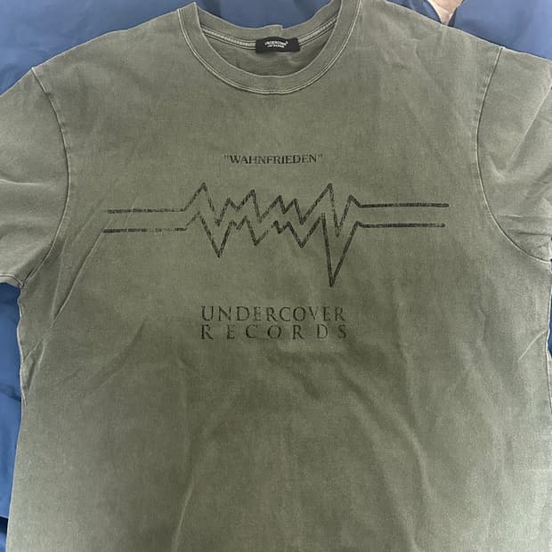 (4size)언더커버 레코드 반팔 카키