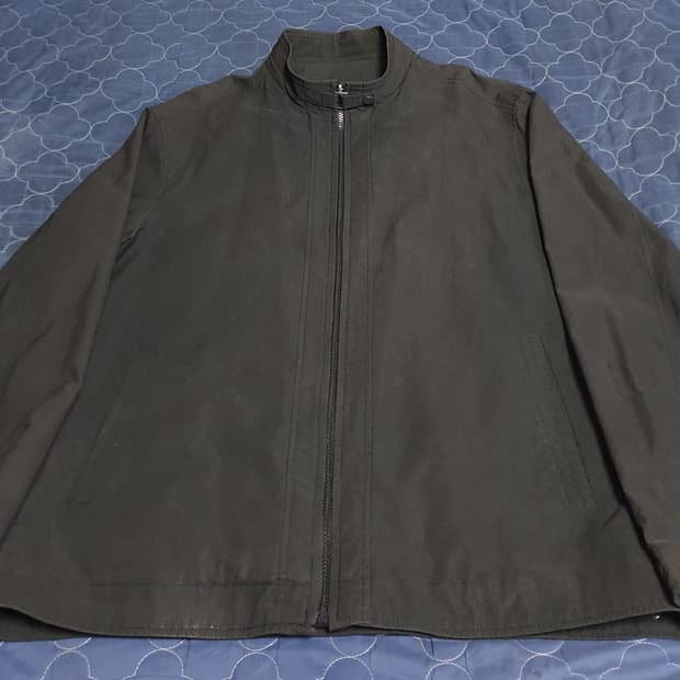 (빈티지) SAP 셔츠앤팬츠 맨 나일론 집업자켓 블랙 (105)