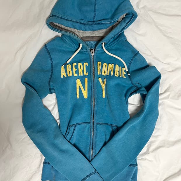 아베크롬비 y2k 딱붙핏 슬림 약기모 후집 후드집업
