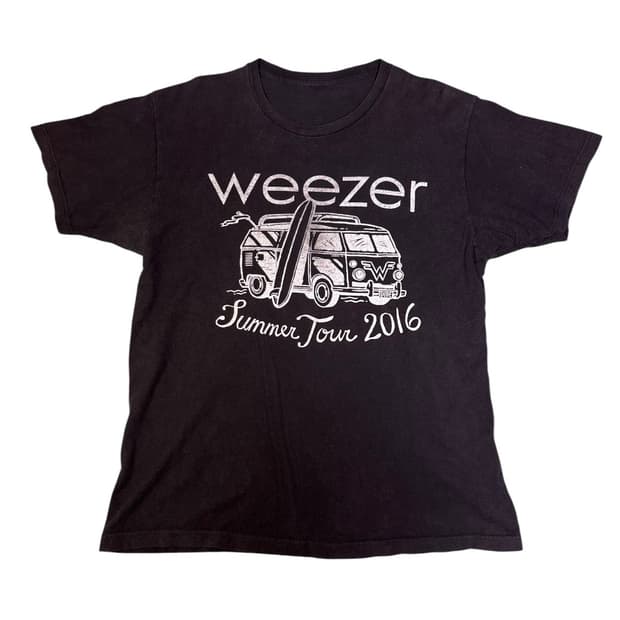 빈티지 위저 weezer summer tour 2016 밴드 투어티 L