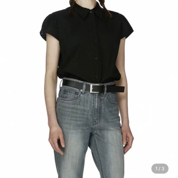 버뮬라 아일렛 코튼 블라우스s 새상품