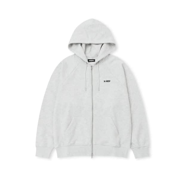 널디 블랭크 로고 후드 집업