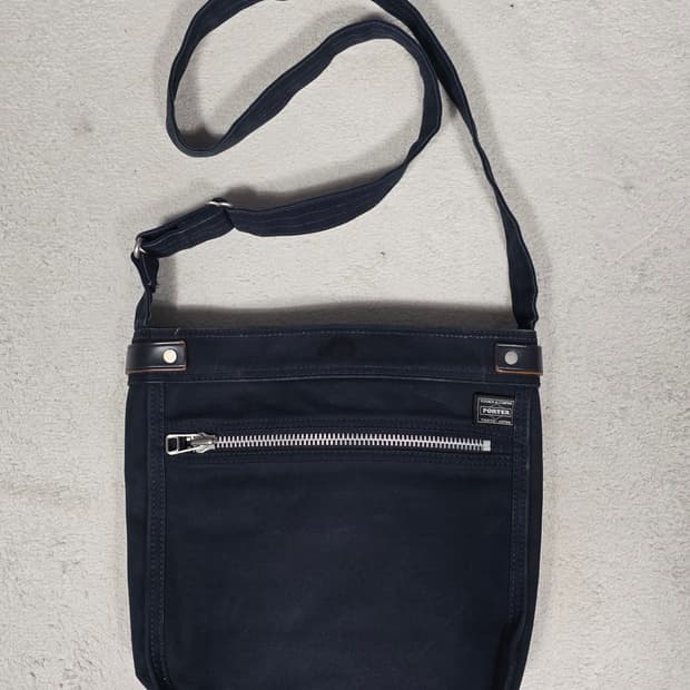 요시다포터 YOSHIDA 코튼 네이비 크로스백