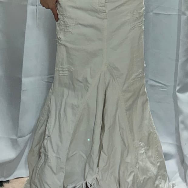 랄프로렌 언발 맥시 스커트