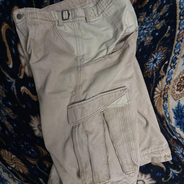 etce 레이어드 카고 버뮤다 팬츠