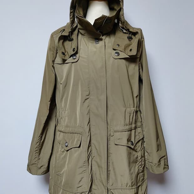 버버리 브릿(Burberry Brit)여성 후드 사파리 트렌치 자켓(XL