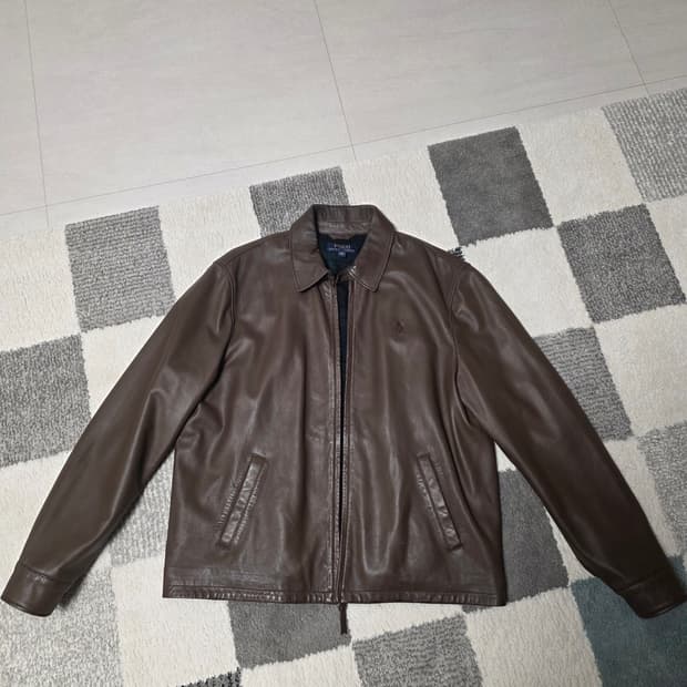 폴로 맥스웰 레더자켓 브라운 L사이즈