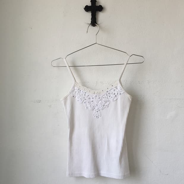 Ornament crochet point sleeveless