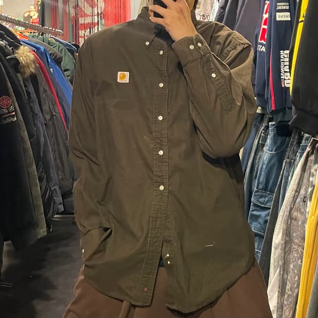 [IM] carhartt 칼하트 브라운 코듀로이 셔츠
