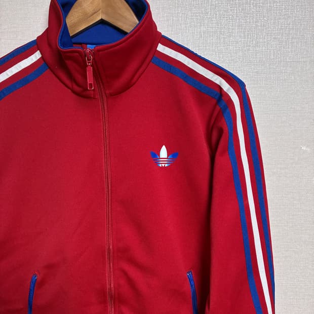 빈티지 아디다스 져지 파이어버드 레드/블루 M