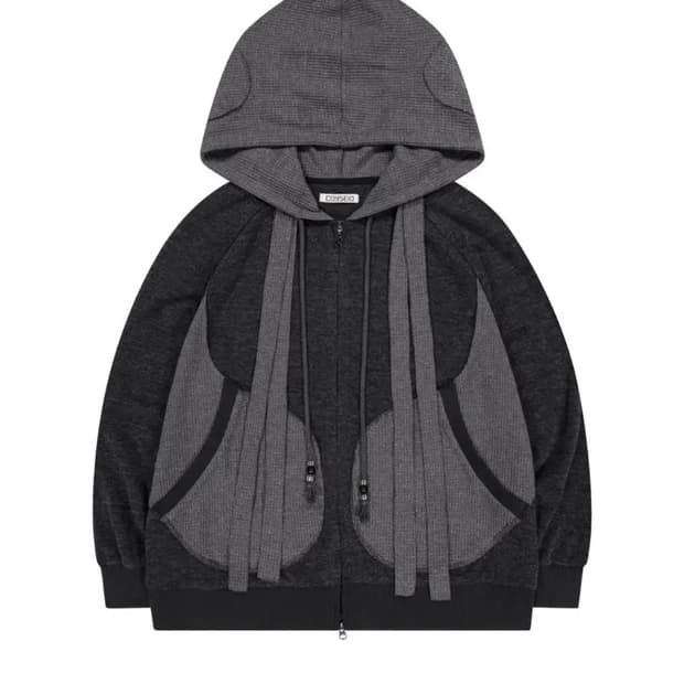 (새상품) 코이세이오 이어머프 후드집업 차콜
