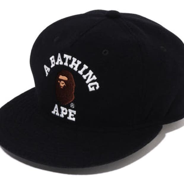 베이프 울 스냅백 