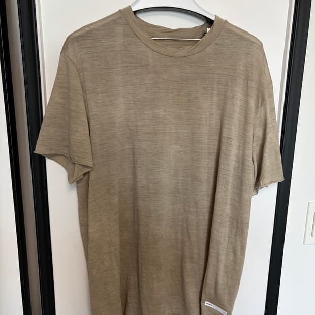 [2] 새티스파이 클라우드메리노 티셔츠 베이지 sarisfy