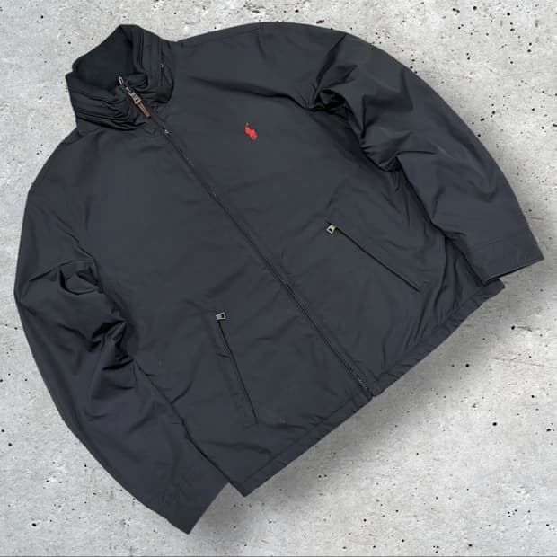 [M] 폴로 랄프로렌 폴리쉘 기모안감 블랙 점퍼 자켓 C191