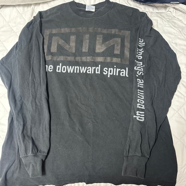[XL] nine inch nails 빈티지 밴드티 롱슬리브 