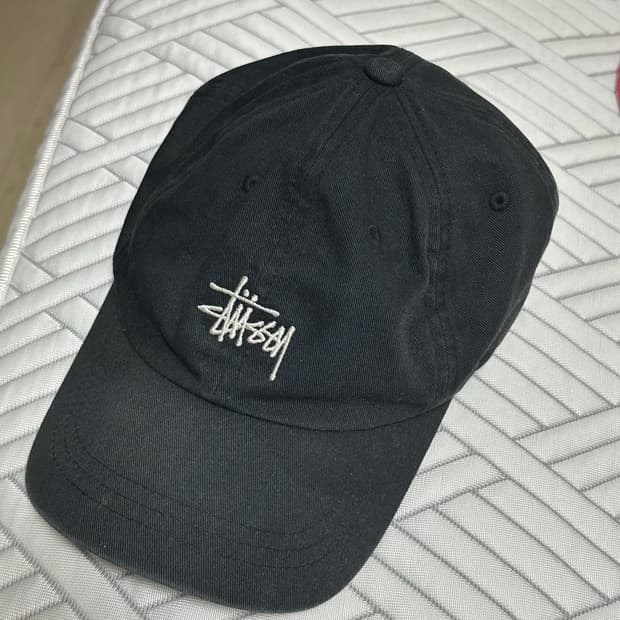 스투시 STUSSY 볼캡 모자 블랙