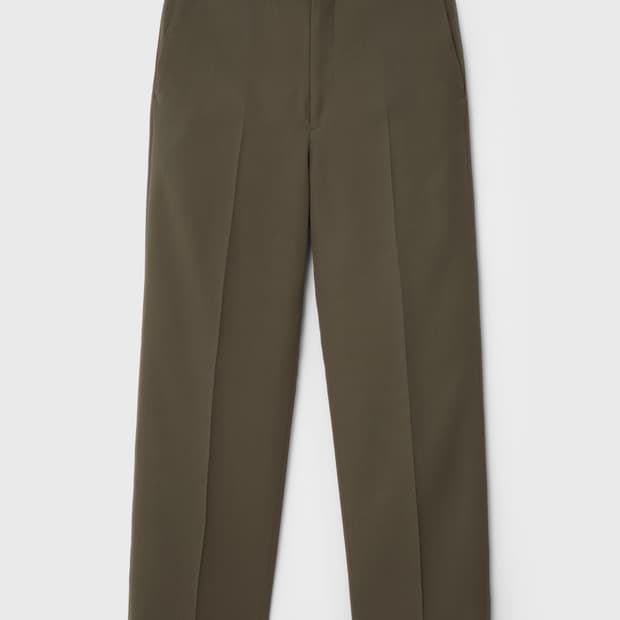 [3]26ss오라리 라이트 울 맥스 개버딘 슬랙스 다크올리브브라운