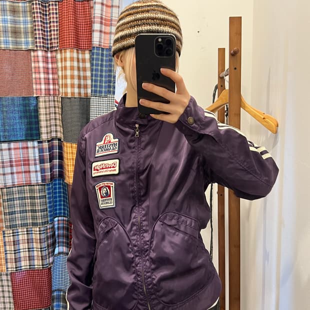 히스테릭글래머 히스걸 패치 퍼플 바람막이