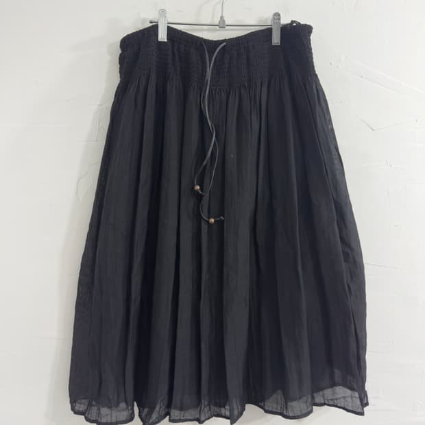 natural flare banding skirt