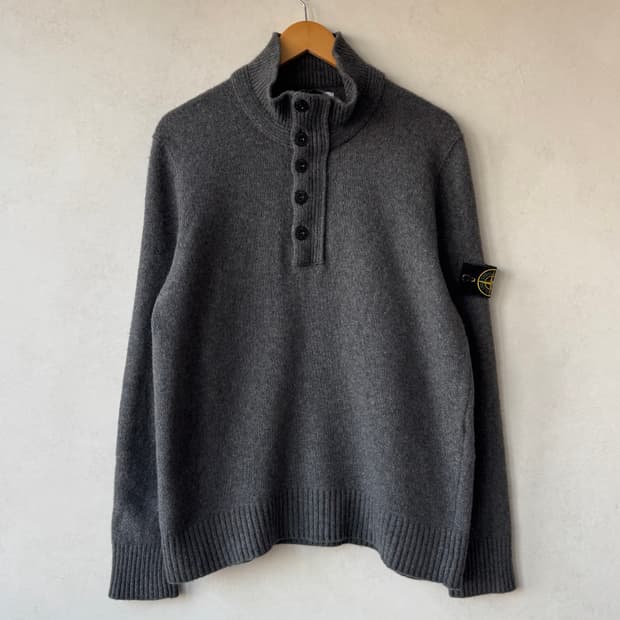 스톤아이랜드 반집업 니트