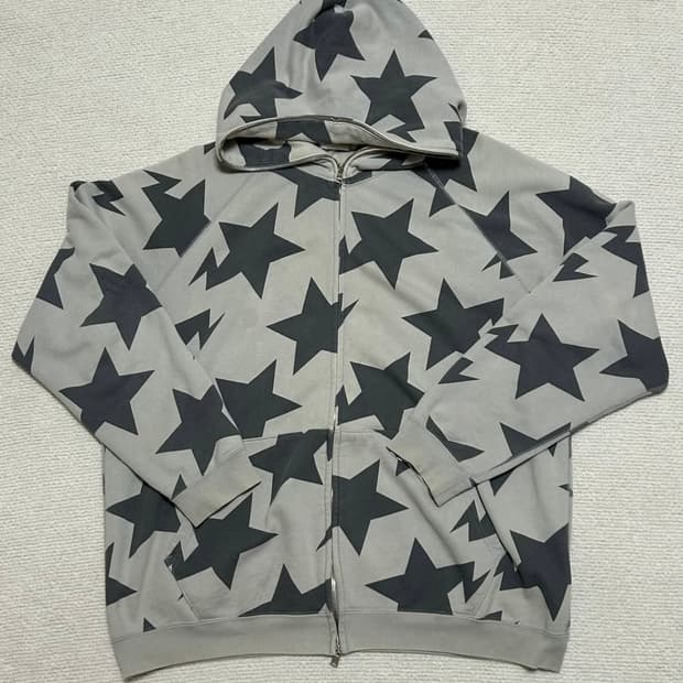 베이프 스타 후드집업 그레이 XL