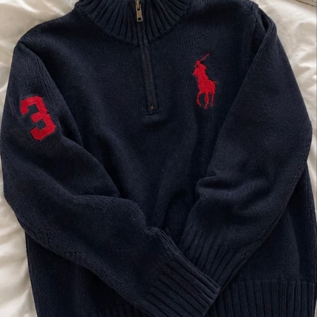 VTG 폴로 랄프로렌 하프집니트