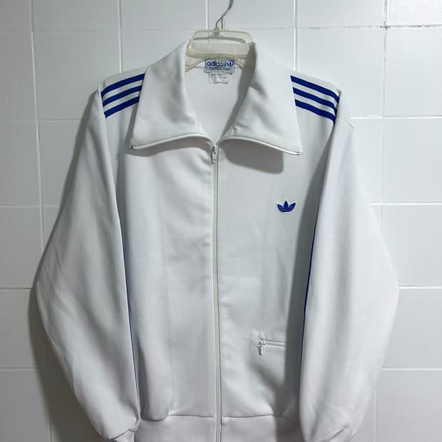아디다스 70s 서독 흰파 트랙탑 져지