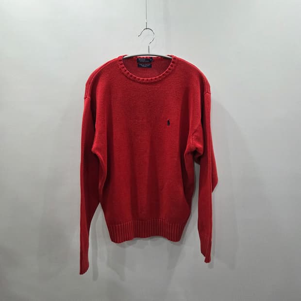 폴로랄프로렌 코튼 니트 레드 XL 