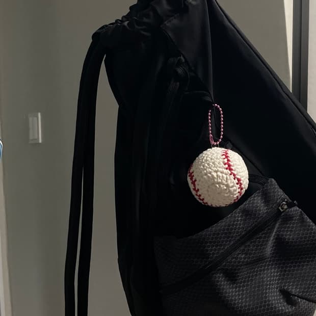 야구공 뜨개 키링 승요 키링