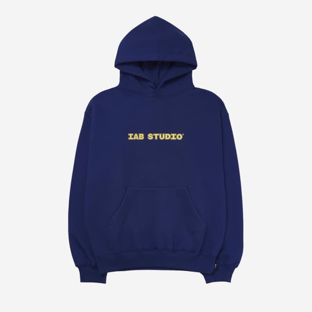 아이앱 스튜디오 스트레이트 로고 후드 블루